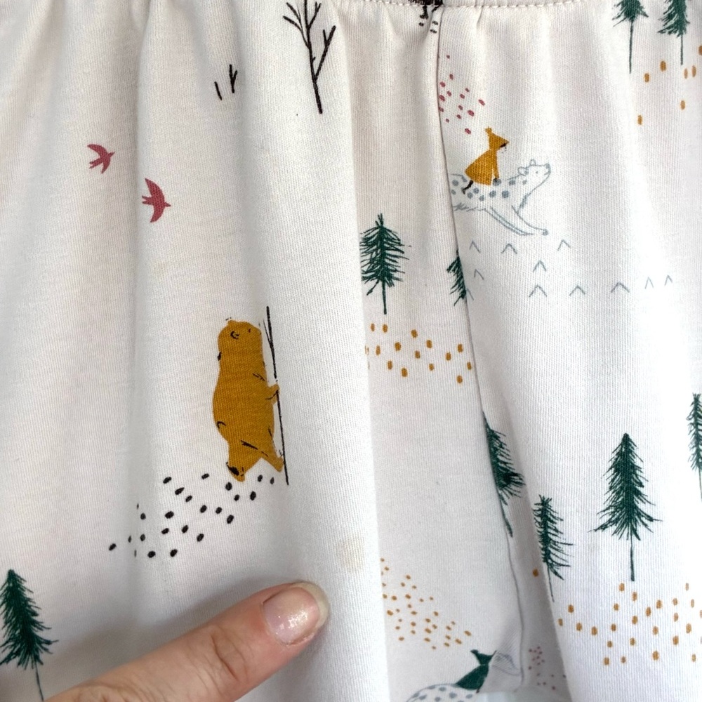 Red Caribou Pima Cotton Forest Print Leggings - Picture 2 of 11